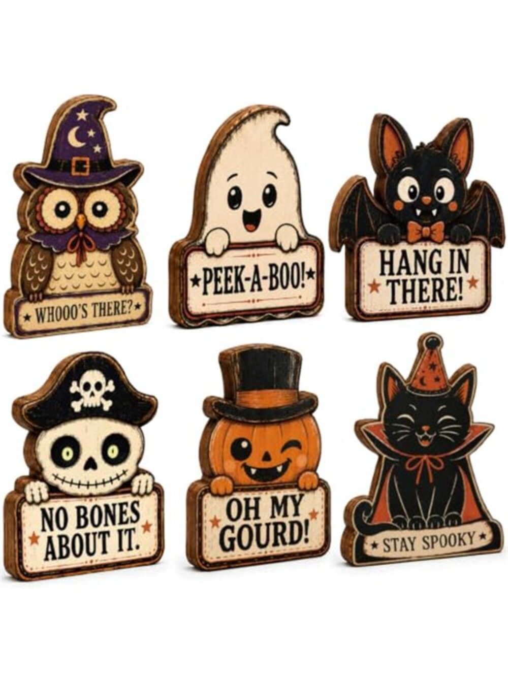 Vintage Halloween Table Decorations Indoor Pumpkin Spooky Decor